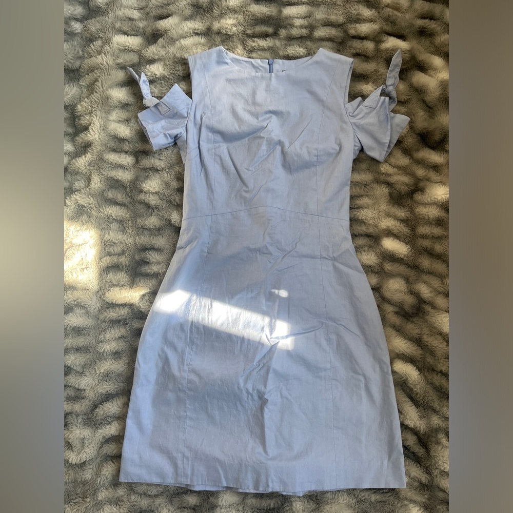 Rallier 100% Cotton Baby Blue Dress